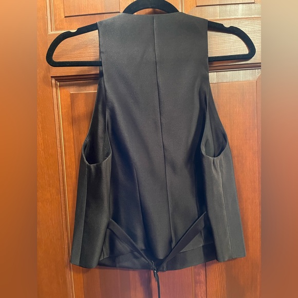 TOM FORD DOUBLE SILK DUCHESSE WAISTCOAT - BRAND NEW - BLACK SIZE 42 - Picture 7 of 9